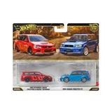 Mattel Hot Wheels Premium 2005 Mitsubishi Lancer Evolution Ix Wagon Ve 2004 Subaru Forester Sti 2li Set Jhw46