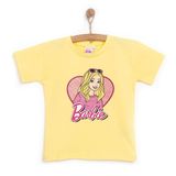 Mattel Kız Bebek Lisans Tişört Bisiklet Yaka Short Sleeve - Sarı