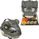 Mattel LED ışıklı gözleri ve 3 farklı saldırı efekti olan, göz kırpabilen ve canlandırma oyunlarına ilham veren Mattel Jurassic World Rebirth T-Rex Maskesi, JCH04