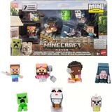 Mattel Oyuncak Seti ve 7 Mini Aksiyon Figürü, Bir Filmi'nden Ilham Alan Mini Mode Çoklu Paket, Steve ve 3 Özel Karakter, JFM37