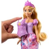 Mattel Prensesi Oyuncakları, 2 Farklı Görünüme Sahip Rapunzel Bebek, 9 Aksesuar, Takılıp Çıkarılabilen 2 Büstiyer Ve 2 Etek, Karmakarışık'tan İlham Alan 2'Si 1 Arada Hikayeler, Jbg09