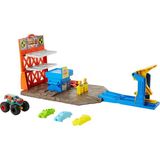 mattell oyuncak hot wheels monster trucks patlama ıstasyonu oyun seti hfb12 - Yok