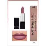Mattever Lipstick Yarı Mat Saten Bitişli Ruj 09 First Date Rose - Pembe Nude