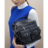 Matthew Cox BYN2276 Kadın Ithal Premium Fonksyonel Denim Çanta - Standart - Siyah