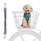 MATTISAM Bisiklet Sepeti için Köpek Emniyet Kemeri, Geri Çekilebilir Bisiklet Köpek Emniyet Kemeri, Kedi için Elastik Pet Emniyet Tasma Koşum, Köpek Tasma Uzatma Ataşmanı Şok Emici Kurşun Uzatma Emici