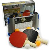 Matty's Toy Stop Lüks Masa Tenisi (Ping Pong) Tamamen Ayarlanabilir Ağ, 2 Kürek, 6 Top (3 Turuncu ve 3 Beyaz) ve File Saklama Çantası