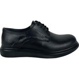 Matzeliger MZG25 Siyah Erkek Deri Günlük Rahat Kundura Klasik Ayakkabı