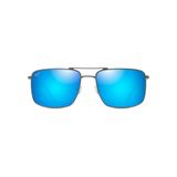 Maui Jim Aeko W/Patentli Polarizedplus2 Lensler Dikdörtgen Güneş Gözlüğü, Dove Gri/Mavi Hawaii Polarize, Medium