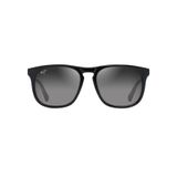 Maui Jim Erkekler İçin Kare Güneş Gözlüğü, Parlak Siyah W/Trans Açık Gri/Nötr Gri Polarize, M