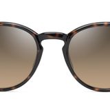 Maui Jim Hiehie Yuvarlak Güneş Gözlüğü, Parlak Koyu Havana W/Trans Yllw/Hcl Bronz Polarize, S