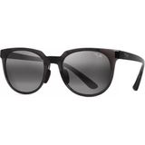 Maui Jim MJ 0454S 001 50 Aynalı Oval Füme Desenli Kemik Unisex Güneş Gözlüğü