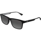 Maui Jim MJ0587S 00102 55 Erkek Polarize Kare Siyah Kemik Güneş Gözlüğü