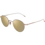 Maui Jim MJ0691S 00301 48 Unisex Oval Polarize Aynalı Gold Metal Güneş Gözlüğü - Altın