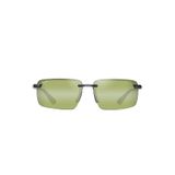 Maui Jim Unisex Laulima güneş gözlükleri, Parlak Trans Folyo Yeşili, 61-14-140