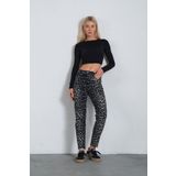 Maule Desenli Yüksek Bel, Esnek Skinny Denim Dar Kalıp Mom Jean Kadın Kot Pantolon @cremona