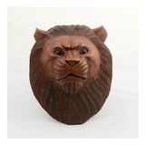 Maun Ağacı Aslan Kafası El Yapımı Duvar Dekoru Biblo 30cm