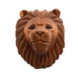 Maun Ağacı Aslan Kafası El Yapımı Duvar Dekoru Biblo 40cm