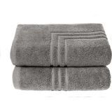 Maura Home Boheme %100 Pamuklu Lüks 2'li Banyo Paspası Seti | 50X70CM | Antrasit - 50 x 70 cm