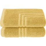 Maura Home Boheme %100 Pamuklu Lüks | 50x70cm | 2'li Banyo Paspası Seti |Altın - Gold - 50 x 70 cm