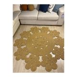 MaVaux Asteraceae Jüt Hasırlı Örgü Kilim Hasır 200 x 200