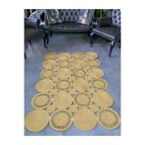 MaVaux Blackthorn Dikdörtgen Jüt Siyah Kilim JütTrikotlu 80 x 80
