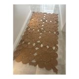 MaVaux Camélia Natural Halat Hasır Kilim – Spiral Desenli Bohem Antre Salon Mutfak Yatak Odası HASIR 200 x 200