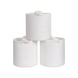 MaVaux Chang Örgü Saplı 3'lü Saplı Sepet, Düzenleyici 3'lü Sepet, Hasır Dokuma Sepet 30cm x 30cm Beyaz 30 x 30