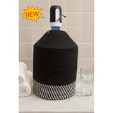 MaVaux Chic Damacana Kılıfı Jüt Hasır Görünümlü, Desenli Damacana Kılıfı - 43 x 33 - 001-Renkli