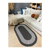 MaVaux Cookie Jüt Hasırlı El Örgüsü Kilim AntrasitGri 60 x 120
