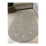 MaVaux Cookie Jüt Hasırlı El Örgüsü Kilim Taş 80 x 300