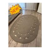 MaVaux Cookie Taş Kırçıllı Jüt Kordon Hasır El Örgüsü Kilim Oturma Odası Antre Mutfak TAŞ KIRÇIL 80 x 200