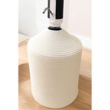 MaVaux Flora Damacana Kılıfı Jüt Hasır Görünümlü Krem 50 x 26