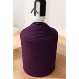MaVaux Flora Damacana Kılıfı Jüt Hasır Görünümlü Mürdüm 50 x 26