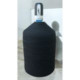 MaVaux Flora Damacana Kılıfı Jüt Hasır Görünümlü Siyah 50 x 26