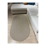 MaVaux Galileo Oval Jüt Yuvarlak Hasır Görünümlü Klasik Halı Kilim Taş 60 x 120