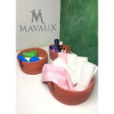 Mavaux Jüt Hasır Sepet Takımı ,el Dokuma, Çok Amaçlı Sepet, Banyo ve Mutfak Organizeri - Pembe