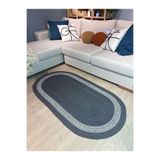 MaVaux Lotus Jüt Hasırlı El Örgüsü Kilim AntrasitGri 80 x 250