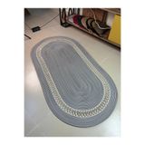 MaVaux Lotus Jüt Hasırlı El Örgüsü Kilim GriKrem 80 x 300
