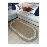 MaVaux Lotus Jüt Hasırlı El Örgüsü Kilim Krem 100 x 200
