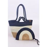 MaVaux Lumos Hasır Görünümlü Ikili Fermuarlı Clutch Çanta Ve Omuz Çantası