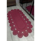 MaVaux Marguerite Özel Tasarım Hasır Jüt Kilim – Koridor, Antre ve Salon Halısı Yolluk FUŞYA 100 x 250