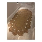 MaVaux Marguerite Özel Tasarım Hasır Jüt Kilim – Koridor, Antre ve Salon Halısı Yolluk Hasır 100 x 300