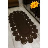 MaVaux Marguerite Özel Tasarım Hasır Jüt Kilim – Koridor, Antre ve Salon Halısı Yolluk Kahverengi 100 x 200