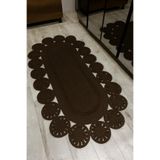 MaVaux Marguerite Özel Tasarım Hasır Jüt Kilim – Koridor, Antre ve Salon Halısı Yolluk Kahverengi 100 x 250