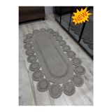 MaVaux Marguerite Özel Tasarım Hasır Jüt Kilim – Koridor, Antre ve Salon Halısı Yolluk Taş Kırçıl 90 x 150