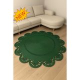 MaVaux Matrix Jüt Kilim, Paspas, Mutfak Halısı, Banyo, Kilim, Halı, Oturma Odası Halısı, Balkon Halısı Yeşil 100 x 100