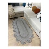MaVaux Matrix Jüt Kilim, Paspas, Mutfak Halısı, Banyo Paspası, Kilim, Halı, Oturma Odası Halısı Gri 100 x 150