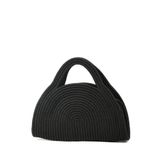 MaVaux Mia Hasır Jüt Clutch Çanta Siyah Tek Ebat