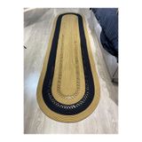 MaVaux Mochi Hasır Jüt Bej Yolluk Halı Kilim JütSiyah 80 x 250