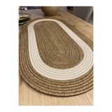 MaVaux modern Doğal Jüt, Hasır, Amerika Servis, Masa,Sehpa Örtüsü Runner. 30x80 HasırKrem 30 x 80